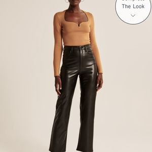 Abercrombie and Fitch vegan leather pants